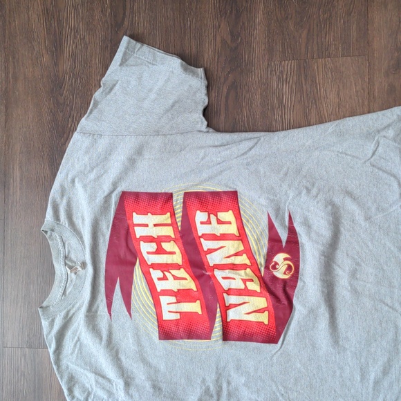 Alstyle Men's Size XL Grey Aged TECH N9NE Graphic Tee - Picture 1 of 8